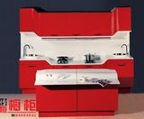 青岛海传恒板式家具/橱柜定制/钢琴烤漆面板+亚克力台面CG037