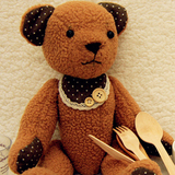 阿卡手工布艺娃娃diy玩偶 小熊公仔泰迪熊创意手工制作布偶材料包