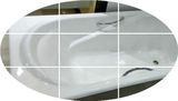 1.6米嵌入式铸铁浴缸（可带双扶手）75公分宽 陶瓷釉面 厂家直销