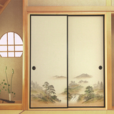 福易☆定制福司玛门和室门定做塌塌米衣柜门推拉移门日式彩绘门