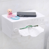 创意 欧式吸盘膜时尚纸巾架 卫生间抽纸盒厨房餐厅厕所家用纸巾盒