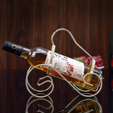 欧式红酒架创意葡萄酒架子苏格兰款铁艺电镀摆件时尚家居酒具摆件