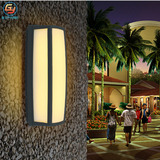 创意户外壁灯防水灯庭院灯双头防水LED墙灯中式别墅现代简约壁灯