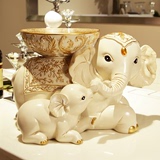 大象换鞋凳子家居装饰品实用象凳工艺品欧式客厅乔迁礼品摆件创意