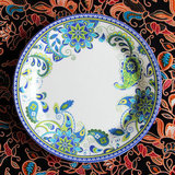 外贸陶瓷餐具 波西米亚风盖拉德丽尔蓝款装饰盘西餐盘点心盘套装