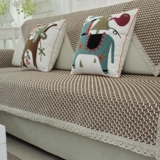 欧式全棉沙发垫子实木组合布艺四季简约现代夏季防滑加厚定制包邮