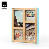 加拿大umbra创意不规则实木组合相框 宜家摆台相架 儿童照片墙