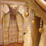 定制欧式窗帘豪华客厅简欧窗帘布料高档卧室成品定做北京上门测量