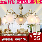 欧式吊灯客厅灯田园简欧树脂灯简约大气灯饰美式复古卧室餐厅灯具
