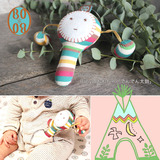 日本代购Hoppetta BOBO 婴儿拨浪鼓宝宝床铃新生儿摇铃玩具礼物