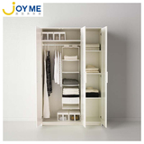 衣柜简约现代大3门整体三门木质立柜衣橱欧式卧室组装板式木衣柜