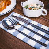 若素生活欧式西餐具不锈钢刀叉勺子套装主餐牛排刀咖啡甜品勺果叉