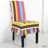 椅垫帆布椅套韩式台布定制餐桌连体套装布艺桌布垫餐椅棉布椅子套