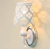 LED现代简约欧式装饰客厅 壁灯创意时尚雕花卧室床头灯镜前灯