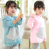 童装女童2016春秋季新款卫衣两件套粉色加绒韩版时尚潮2-3-4-5岁