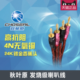 Choseal/秋叶原 LB-5111 发烧级喇叭线 OFC无氧铜 音箱线香蕉插头
