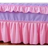 韩版纯色磨毛夹棉床裙单件 加厚床罩床头罩床笠床单床垫保护套