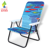 户外折叠椅子靠背椅沙滩椅凳子便携式懒人椅太阳椅钓鱼时尚休闲椅