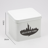 箱洗衣粉桶杂物桶收纳桶ANHO城市系列铁艺收纳盒储物盒 零食工具