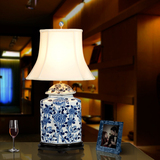 景德镇陶瓷台灯大号青花瓷陶瓷台灯中式欧式卧室客厅书房床头台灯