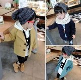 2015新款韩版中小童男童秋冬装儿童呢子大衣加厚毛呢大衣外套潮