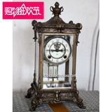 钟表 仿古钟 表 古典钟表 仿古 欧式钟表 纯铜明卡轮机械四明