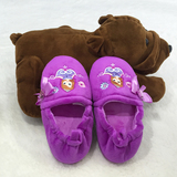 外贸出口欧美冬季原单儿童宝宝包跟防滑保暖棉拖鞋 女童棉鞋包邮