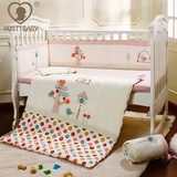 AUSTTBABY  婴儿床上用品宝宝床品套件新生儿七件套棉质床围
