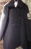 2015春装新欧时力专柜正品中长款双排扣大衣外套