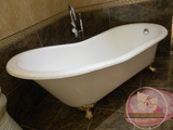 法恩莎卫浴 铸铁带脚 贵妃浴缸FLZ1700B10 独立式浴盆 1.7米