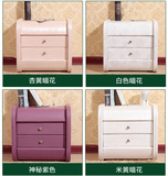 简约现代床头柜软包欧式柜储物柜床头定制烤漆现代床柜直销包邮