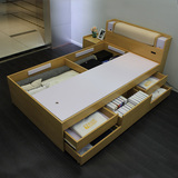 米1.8米1.5米榻榻米床日式家具高箱储物抽屉收纳板式床双单人1.2