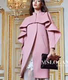 新品MR设计系列maxmar风格纯手工双面羊毛羊绒大衣春秋外套女减龄