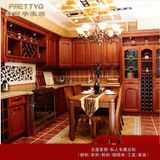 青岛厂家直销美丽华厨房整体橱柜订做定做定制 石英石纯实木门板