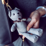 小熊包包饰品挂件创意可爱公仔钥匙扣女士韩国时尚毛绒挂饰钥匙链