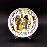 新品创意复古埃及图案时尚家具摆设美观陶瓷花盘摆件欧式墙壁挂盘