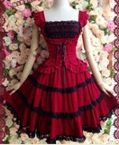 新品特惠lolita洋装胸托背心吊带蕾丝连衣裙现货