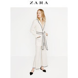 ZARA 女装 含腰带休闲西装外套 02731050741