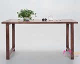 新中式实木长方形餐桌简约现代书桌会议办公桌电脑桌写字书桌画案