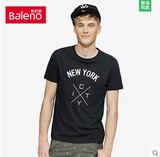 Baleno/班尼路IP 16年新款男装休闲纯棉时尚短袖T恤 38601203