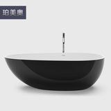 独立浴缸1米7单人双人亚克力欧式陶瓷铸铁卫浴浴室浴缸浴盆RM55
