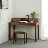 北欧实木家具卧室梳妆台/桌多功能翻盖式化妆台美式风格实木书桌