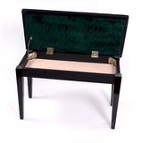 厂家直销琴凳钢琴椅子高档双人钢琴凳电子琴凳古筝凳带箱腿梁实木