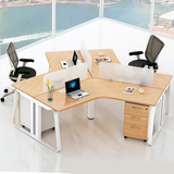 办公家具职员办公桌员工位屏风工作位简约现代三人位办公室电脑桌