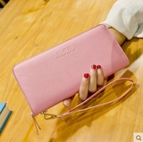 2015女士钱包女式长款拉链日韩版学生手机粉色可爱皮夹女款手拿包