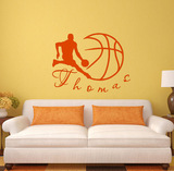 精雕艺术男孩卧室墙壁装饰墙纸NBA球星贴画儿童房间创意壁画