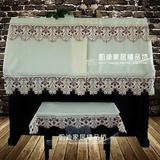 新品外贸 高档布艺 男款 欧式 刺绣 钢琴套 半罩 钢琴罩 钢琴盖巾