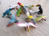 仿真动物鸟类12款鹦鹉老鹰大雁猫头鹰喜鹊天鹅园艺摆件儿童玩具