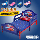 卡通婴儿小床女孩公主床伸缩铁床男孩汽车床单人塑料儿童床带护栏