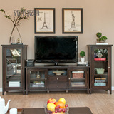 纯实木电视柜进口红橡木电视机柜组合柜客厅家具美式现代新品特价